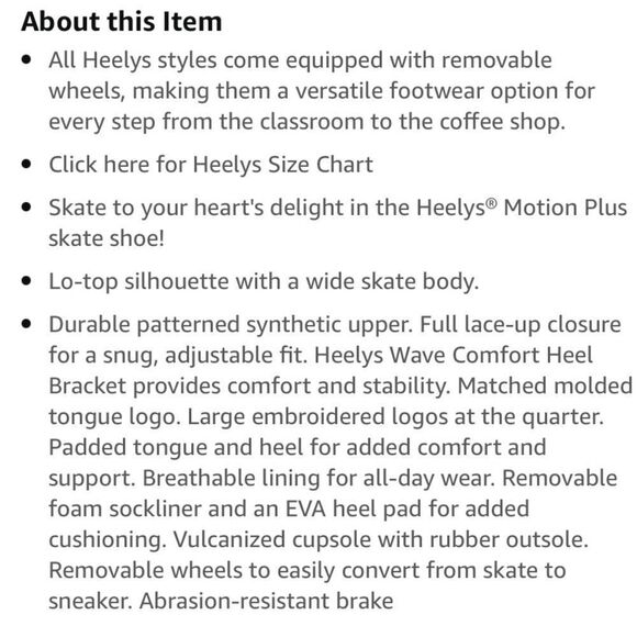 HEELYS Sneakers Pro 20 NEW Rainbow Wheeled Shoes Multicolor Pink Black Size 5 - Picture 9 of 11